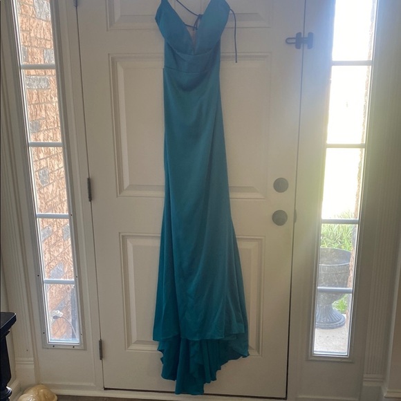 Studio 17 Teal Evening Formal Gown Size 4 - Picture 8 of 10